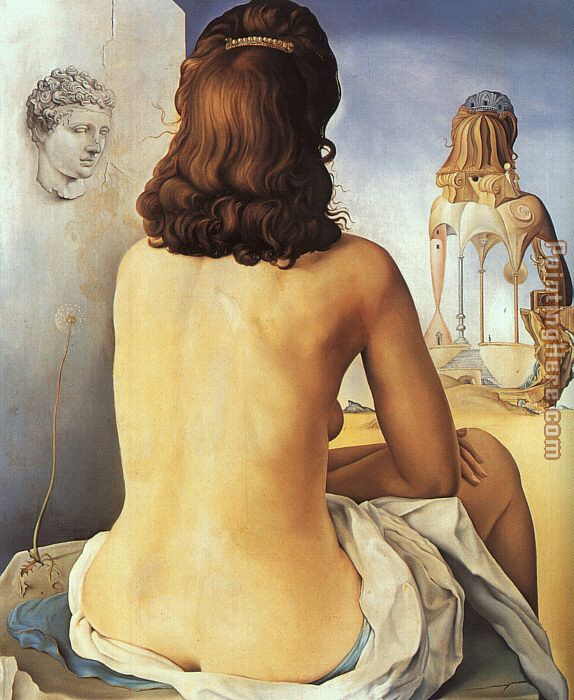 My Wife,Nude painting - Salvador Dali My Wife,Nude art painting